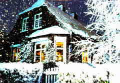 Haus im Winter